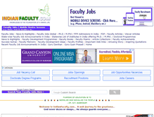 Tablet Screenshot of indianfaculty.com